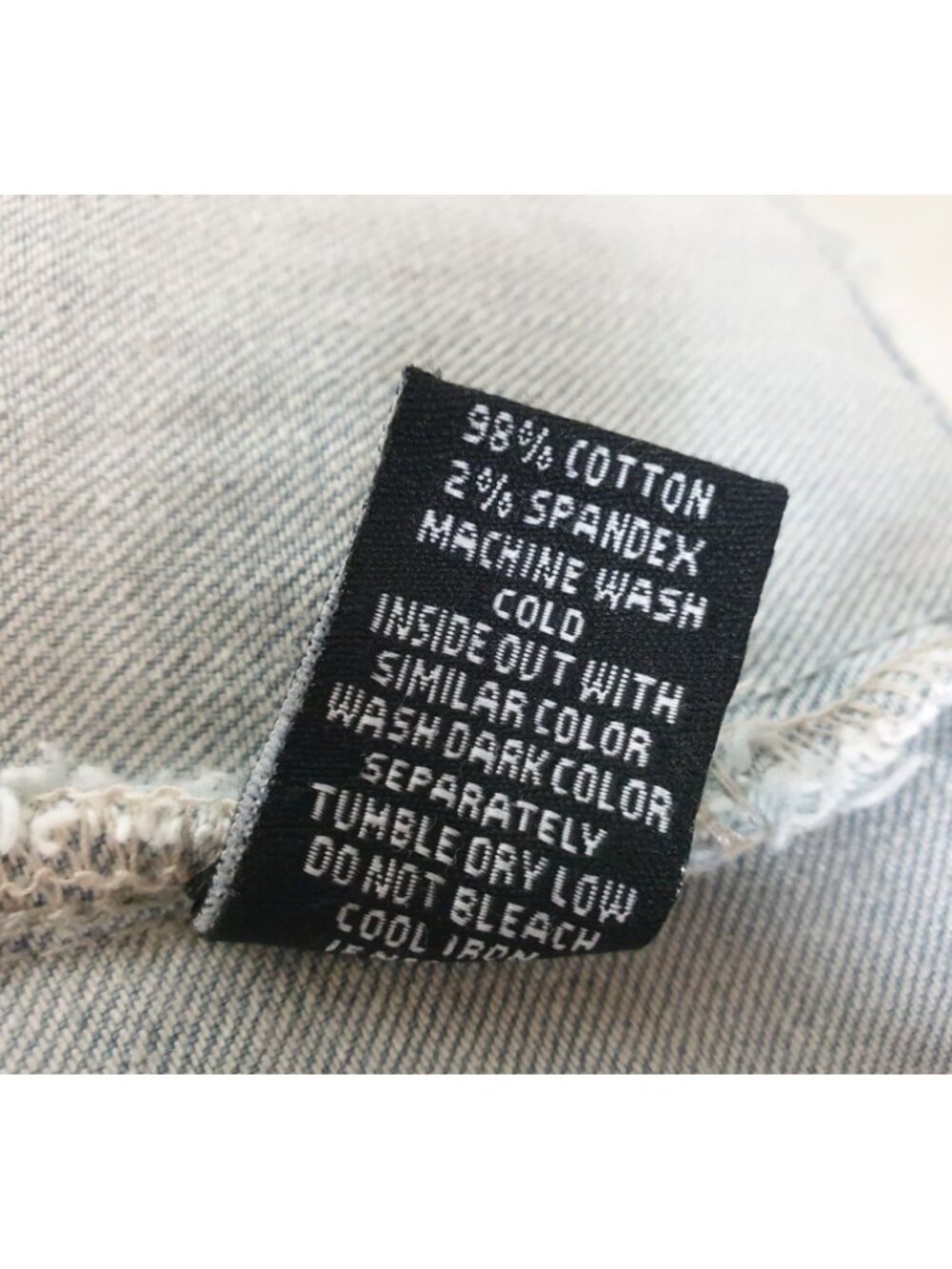 Southpole Womens L Denim Vest Light Blue Frayed Edges Grunge Hip Hop Designer - Picture 8 of 9